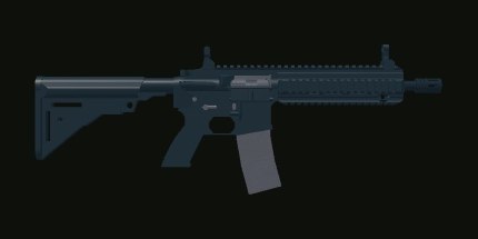 HK416 in XSF, a free Roblox FPS framework