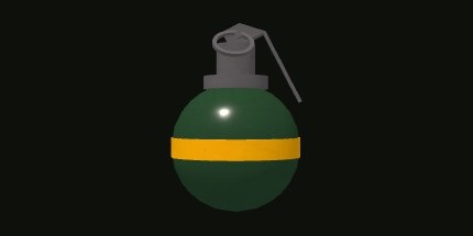 M67 frag grenade in XSF, a free Roblox FPS framework